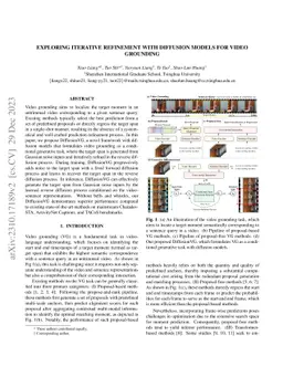 Exploring Iterative Refinement with Diffusion Models for Video Grounding