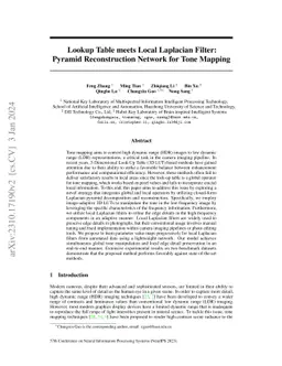 Lookup Table meets Local Laplacian Filter: Pyramid Reconstruction
  Network for Tone Mapping