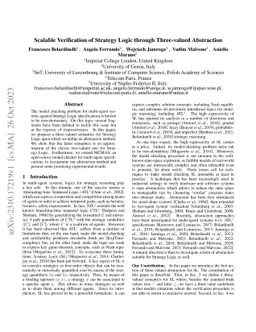 Scalable Verification of Strategy Logic through Three-valued Abstraction