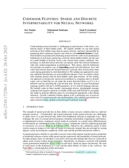 Codebook Features: Sparse and Discrete Interpretability for Neural
  Networks