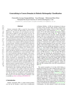 Generalizing to Unseen Domains in Diabetic Retinopathy Classification