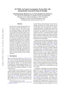 ACT-SQL: In-Context Learning for Text-to-SQL with
  Automatically-Generated Chain-of-Thought