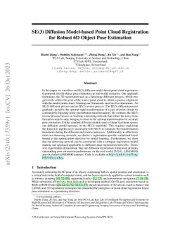 SE(3) Diffusion Model-based Point Cloud Registration for Robust 6D
  Object Pose Estimation