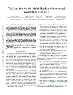 Tackling the Matrix Multiplication Micro-kernel Generation with Exo