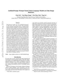 AntifakePrompt: Prompt-Tuned Vision-Language Models are Fake Image
  Detectors