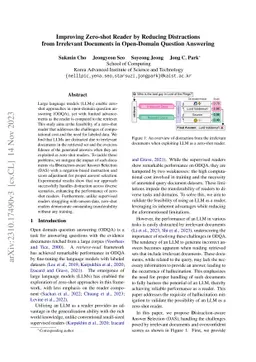 Improving Zero-shot Reader by Reducing Distractions from Irrelevant
  Documents in Open-Domain Question Answering