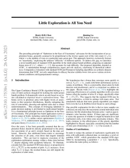 Little Exploration is All You Need