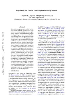 Unpacking the Ethical Value Alignment in Big Models