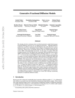 Generative Fractional Diffusion Models