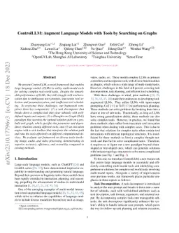 ControlLLM: Augment Language Models with Tools by Searching on Graphs