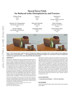 Neural Stress Fields for Reduced-order Elastoplasticity and Fracture