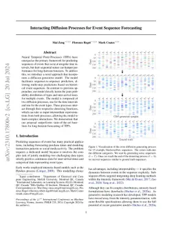 Interacting Diffusion Processes for Event Sequence Forecasting