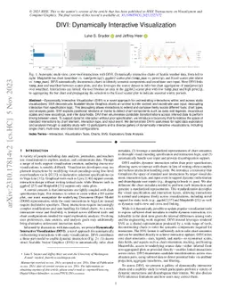 DIVI: Dynamically Interactive Visualization