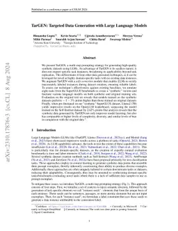 TarGEN: Targeted Data Generation with Large Language Models