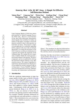 Knowing What LLMs DO NOT Know: A Simple Yet Effective Self-Detection
  Method