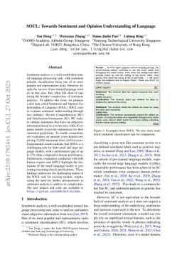 SOUL: Towards Sentiment and Opinion Understanding of Language