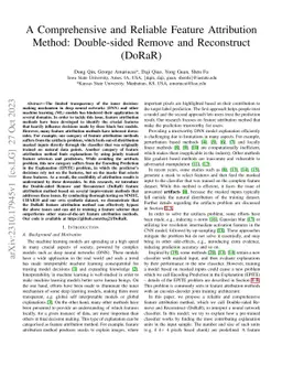 A Comprehensive and Reliable Feature Attribution Method: Double-sided
  Remove and Reconstruct (DoRaR)