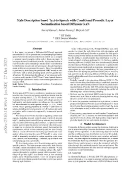 Style Description based Text-to-Speech with Conditional Prosodic Layer
  Normalization based Diffusion GAN