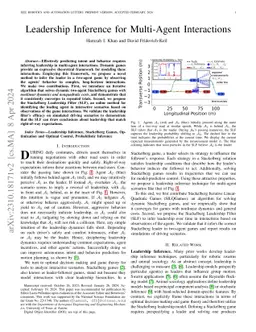 Leadership Inference for Multi-Agent Interactions