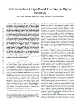 Artifact-Robust Graph-Based Learning in Digital Pathology