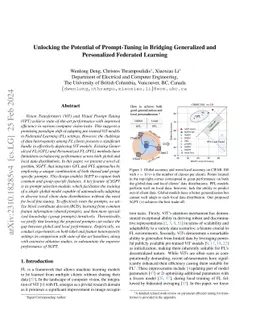 Unlocking the Potential of Prompt-Tuning in Bridging Generalized and
  Personalized Federated Learning