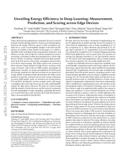 Unveiling Energy Efficiency in Deep Learning: Measurement, Prediction,
  and Scoring across Edge Devices