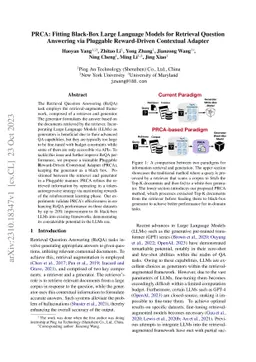 PRCA: Fitting Black-Box Large Language Models for Retrieval Question
  Answering via Pluggable Reward-Driven Contextual Adapter