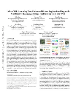 UrbanCLIP: Learning Text-enhanced Urban Region Profiling with
  Contrastive Language-Image Pretraining from the Web