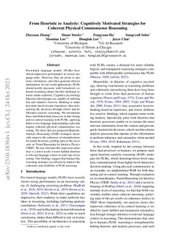 From Heuristic to Analytic: Cognitively Motivated Strategies for
  Coherent Physical Commonsense Reasoning