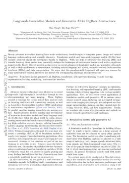 Large-scale Foundation Models and Generative AI for BigData Neuroscience