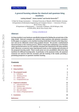 A general learning scheme for classical and quantum Ising machines