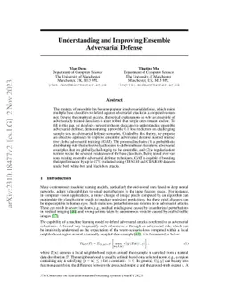 Understanding and Improving Ensemble Adversarial Defense