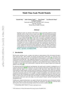 Multi Time Scale World Models