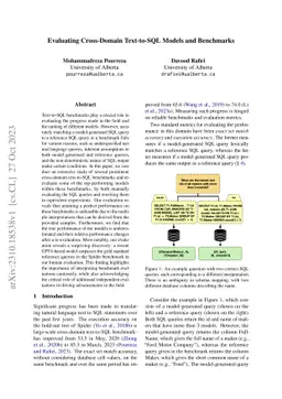 Evaluating Cross-Domain Text-to-SQL Models and Benchmarks