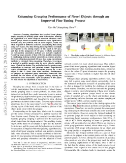 Enhancing Grasping Performance of Novel Objects through an Improved
  Fine-Tuning Process