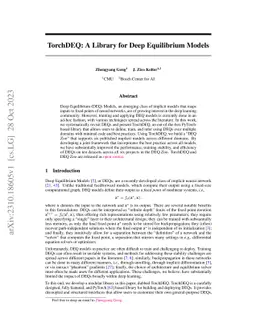 TorchDEQ: A Library for Deep Equilibrium Models