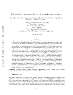 Efficient kernel surrogates for neural network-based regression