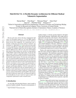 Med-DANet V2: A Flexible Dynamic Architecture for Efficient Medical
  Volumetric Segmentation