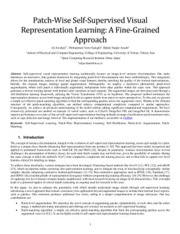 Patch-Wise Self-Supervised Visual Representation Learning: A
  Fine-Grained Approach