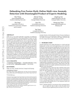 Debunking Free Fusion Myth: Online Multi-view Anomaly Detection with
  Disentangled Product-of-Experts Modeling