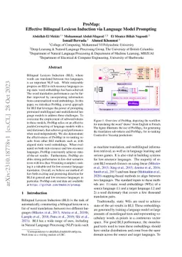 ProMap: Effective Bilingual Lexicon Induction via Language Model
  Prompting