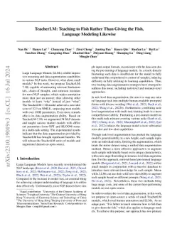 TeacherLM: Teaching to Fish Rather Than Giving the Fish, Language
  Modeling Likewise