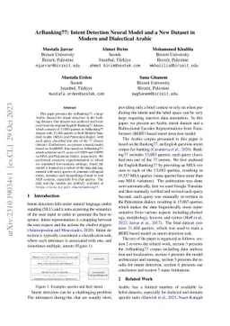 ArBanking77: Intent Detection Neural Model and a New Dataset in Modern
  and Dialectical Arabic
