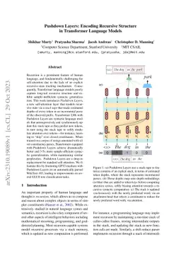 Pushdown Layers: Encoding Recursive Structure in Transformer Language
  Models