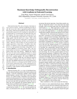 Maximum Knowledge Orthogonality Reconstruction with Gradients in
  Federated Learning