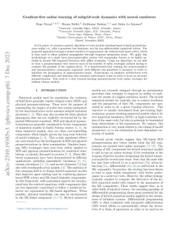 Gradient-free online learning of subgrid-scale dynamics with neural emulators