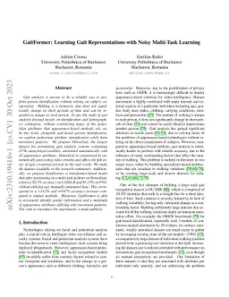 GaitFormer: Learning Gait Representations with Noisy Multi-Task Learning