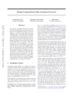 Hodge-Compositional Edge Gaussian Processes