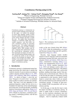 Constituency Parsing using LLMs