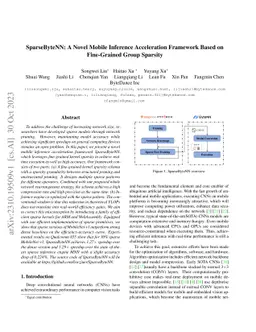 SparseByteNN: A Novel Mobile Inference Acceleration Framework Based on
  Fine-Grained Group Sparsity